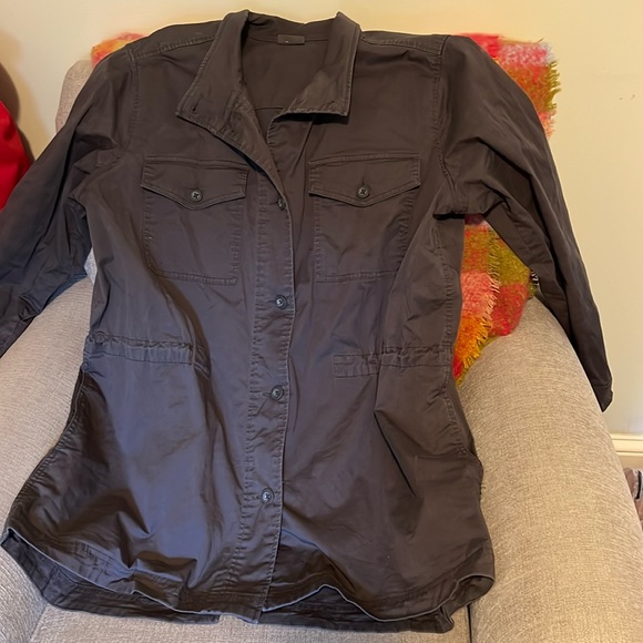 Eddie Bauer Charcoal Cotton Utility Coat - Picture 1 of 4